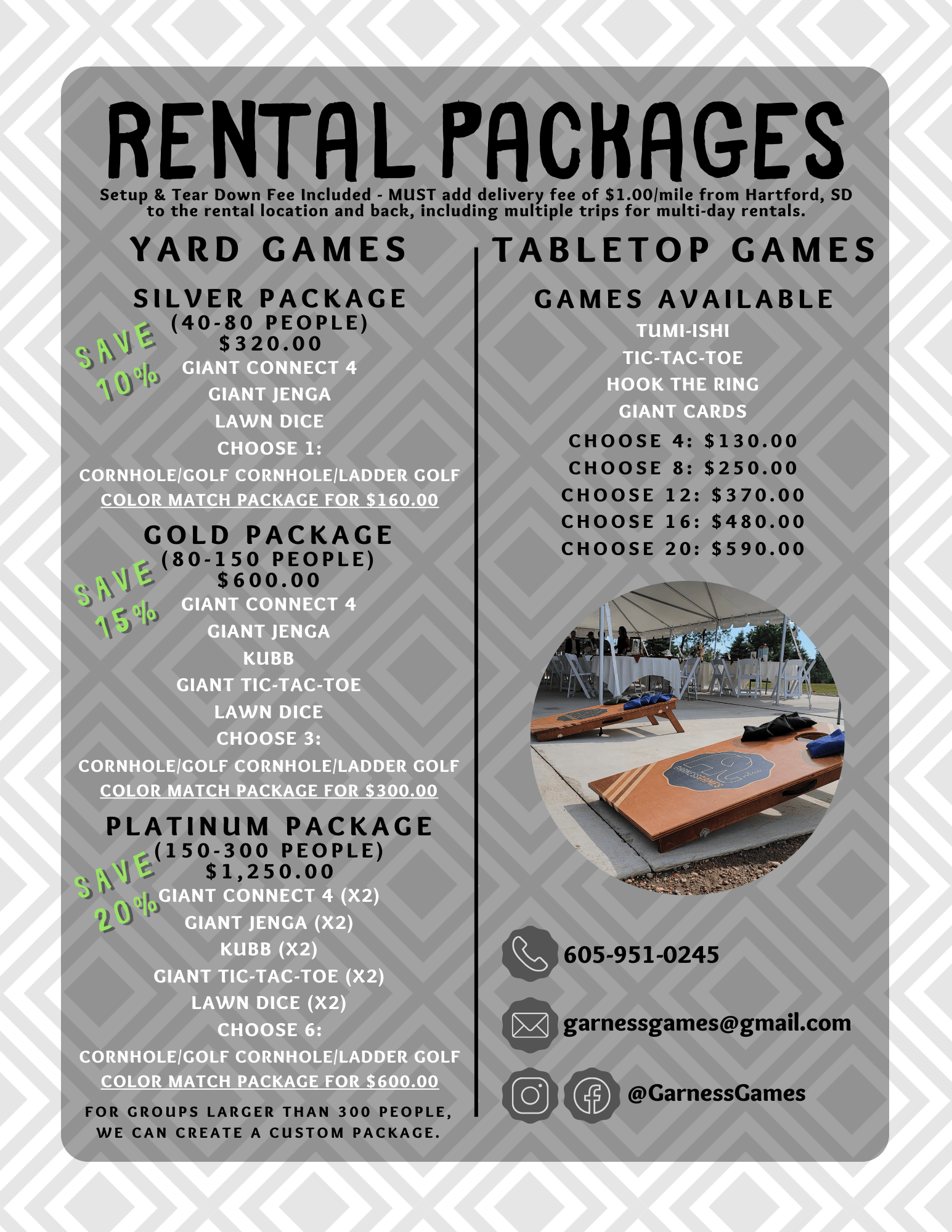 Garness Games - Rental Brochure - Page 3